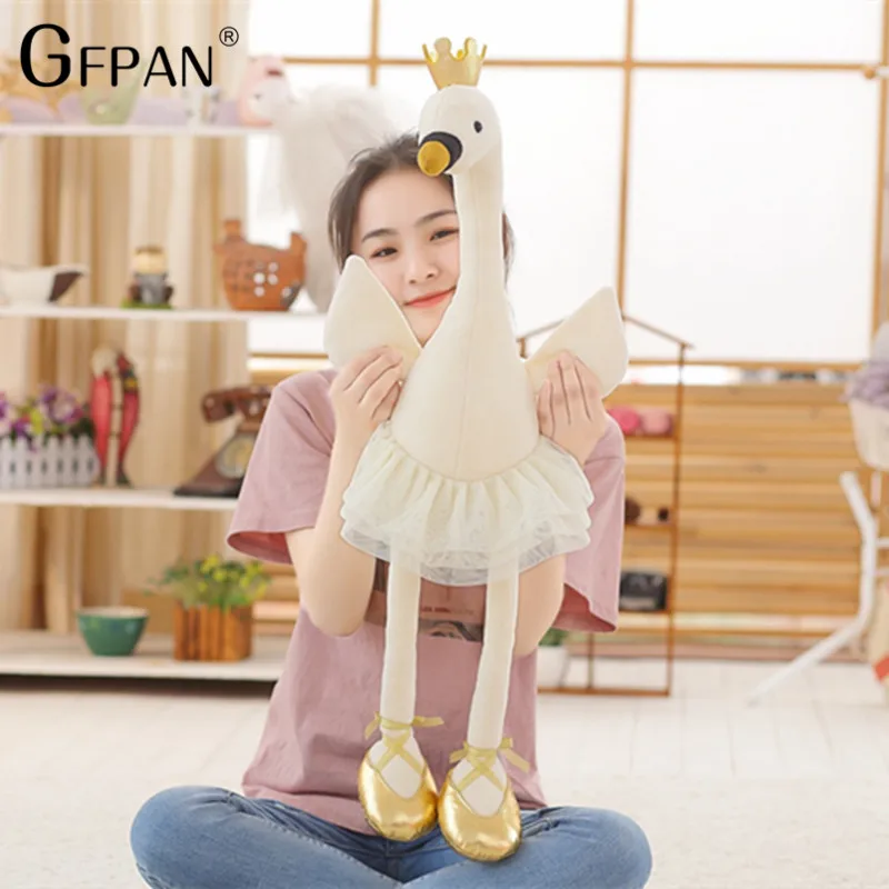 

50cm Soft plush Swan Super Lovely Animal Stuffed&Plush Baby Cotton Toys Party Popular Doll For Children Creative Girls Kids