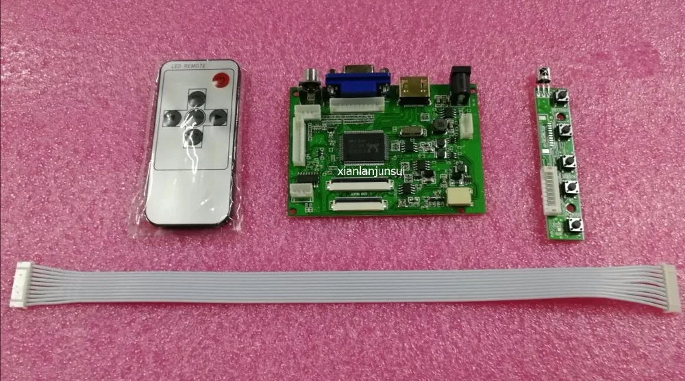 Плата драйвера ЖК панели аудио + VGA 2AV видео Реверсивный HSD080IDW1 60pin 800*480|vga vga|board boardvga