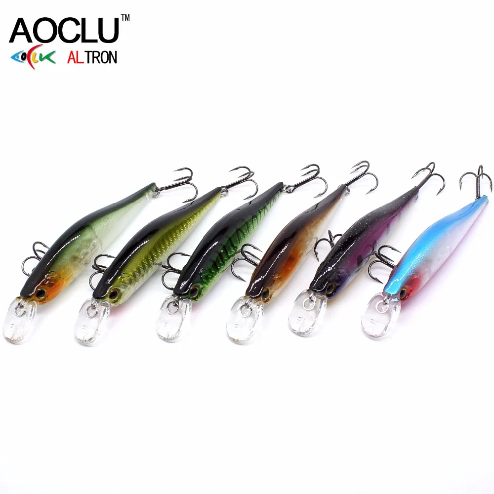 AOCLU новые воблеры 95 мм 13 г Тонущая жесткая Приманка Minnow кривошипная глубина 1 2 м