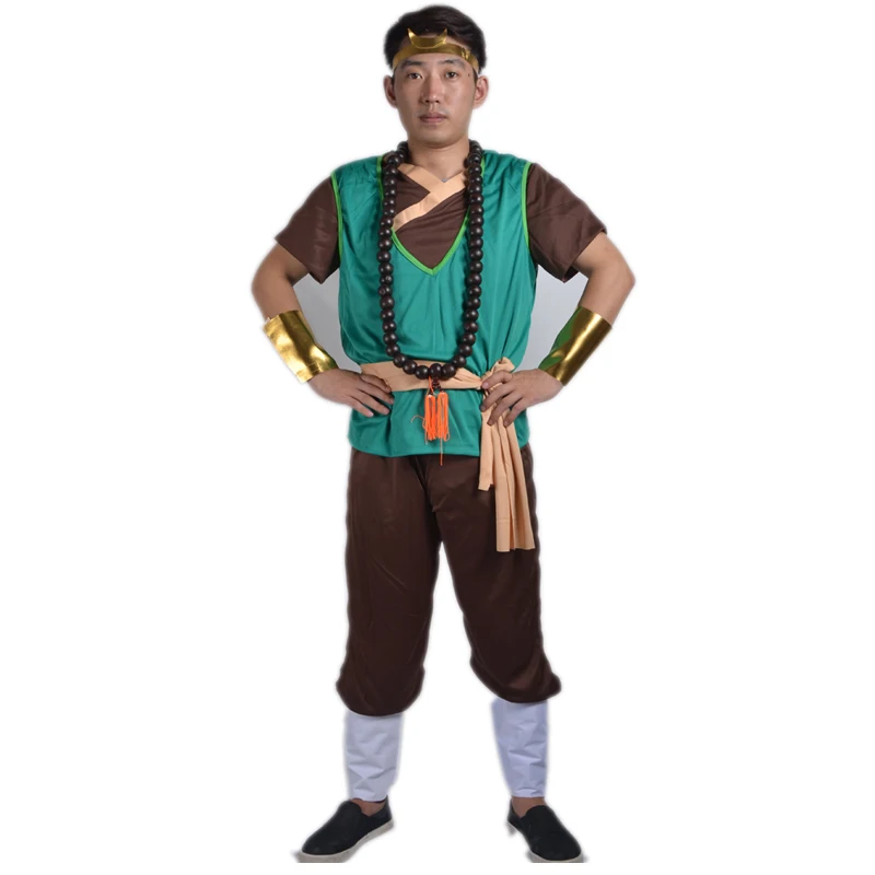 Новое поступление Sha Monk Косплей Костюм Китай древний миф мужские игривые