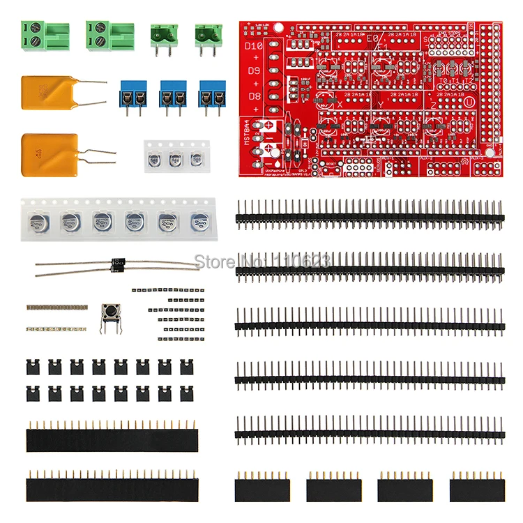 RepRap Mega Pololu Shield Electronics Ramps1.4 комплекты PCB|kit kits|kit electronickit pcb |