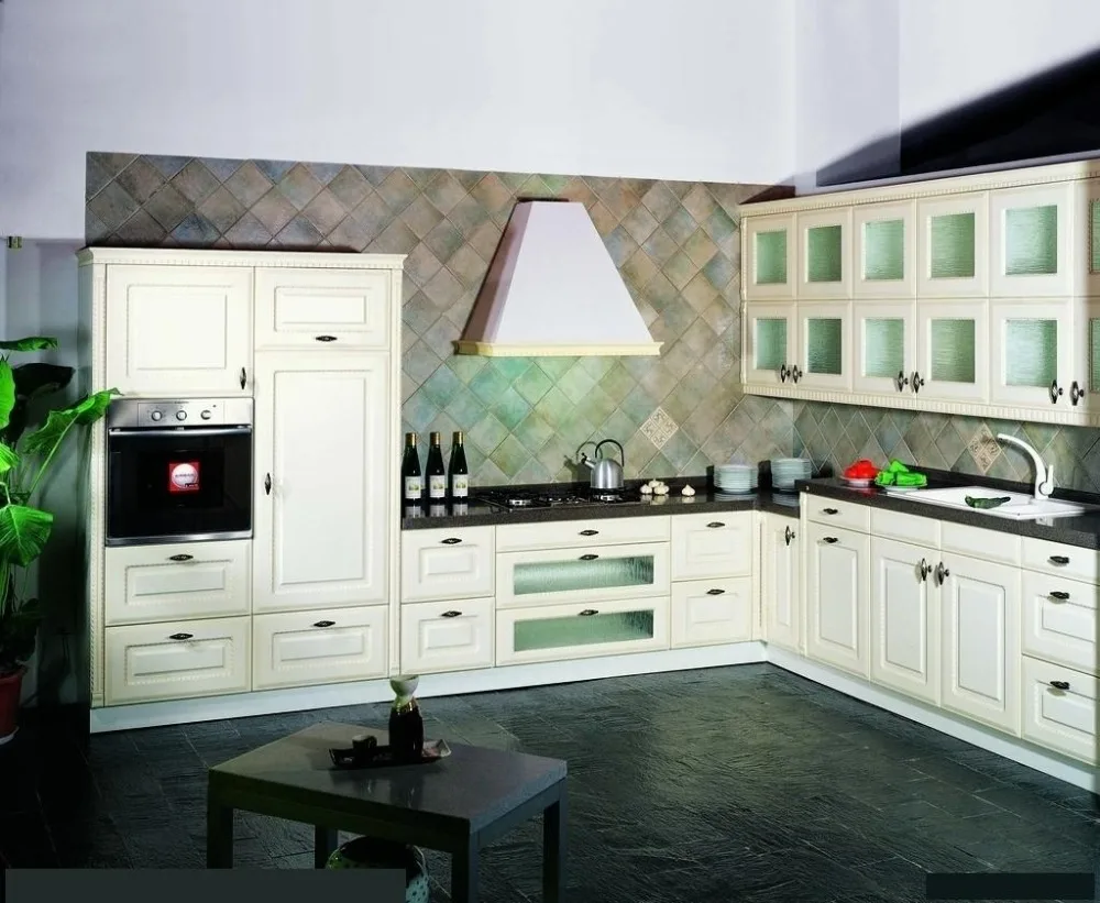 Белый кухонный шкаф с ПВХ покрытием K011|kitchen cabinet|kitchen cabinets whitewhite kitchen cabinet |
