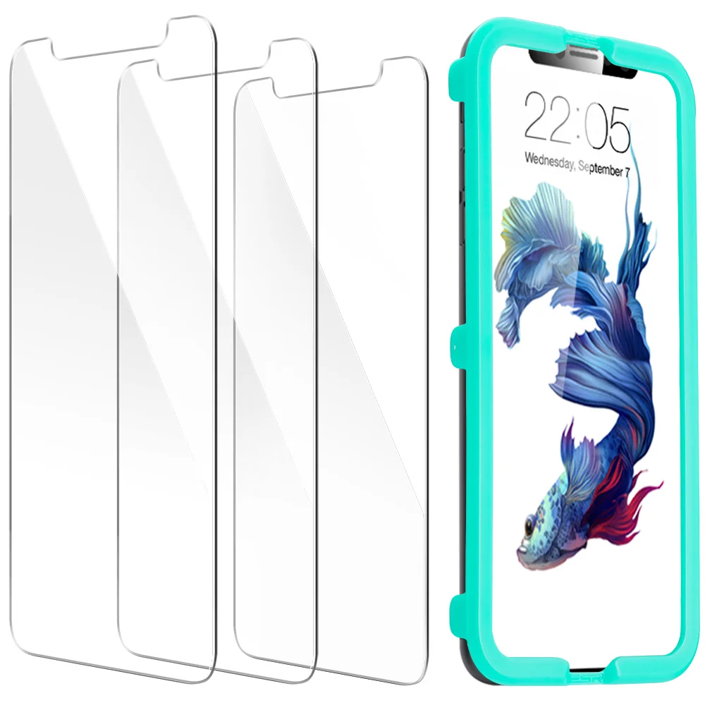 Чехол ESR для iPhone X/XS/XR/XS Max чехол с защитой от царапин из закаленного стекла задняя крышка с мягким силиконовым Бампером для Apple iPhone Coque
