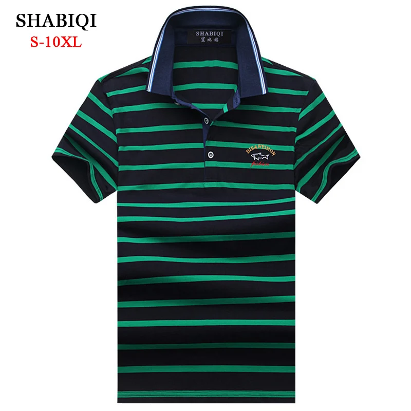 

SHABIQI Classic Brand Men shirt Men Polo Shirt Men Short Sleeve Polos Shirt T Designer Polo Shirt Plus Size 6XL 7XL 8XL 9XL 10XL