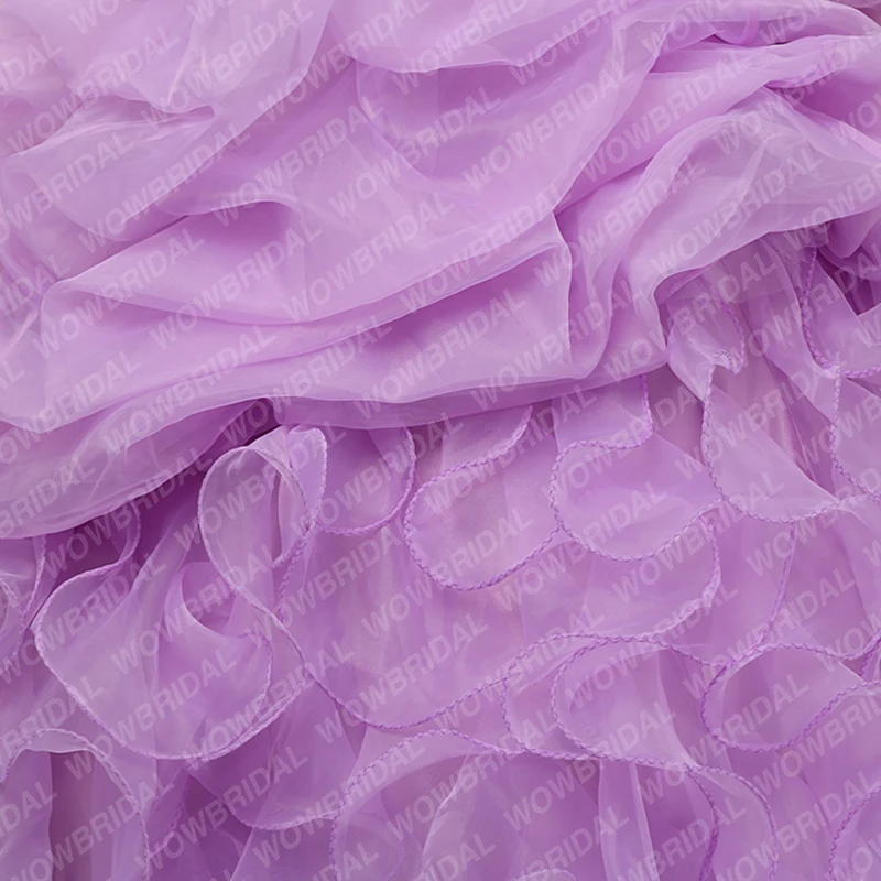 Wowbridal Изящные фиолетовое платье Кинсеаньера 2021 с украшением в виде кристаллов