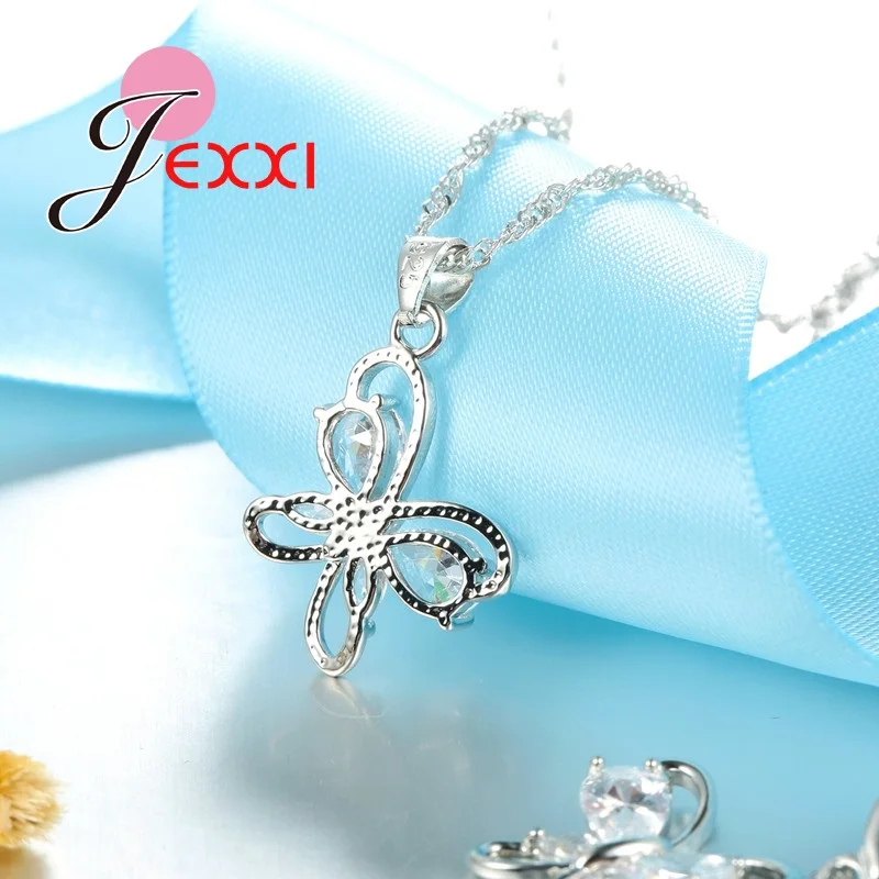 Очаровательные серебряные серьги в виде подвески с фианитами|earrings double|set top box