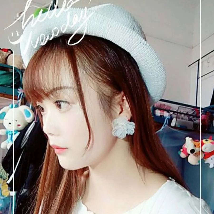 2020 модные украшения корейские прозрачные полимерные серьги в форме цветка