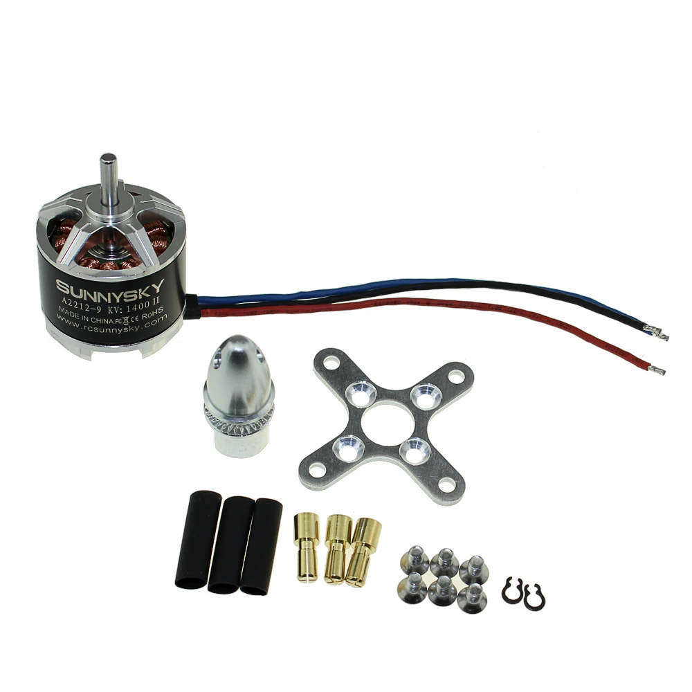 1 шт. Sunnysky A2212 980KV 1400KV 2450KV II бесщеточный двигатель самоблокирующийся винт CW/CCW для