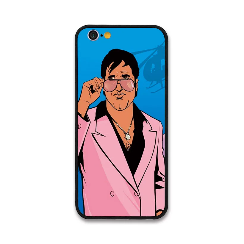 Gta San Andreas Бесплатная игра vice city чехол для iPhone 5 6 6S 7 8plus 7plus 6plus X XR XS Max бампер|Бамперы|