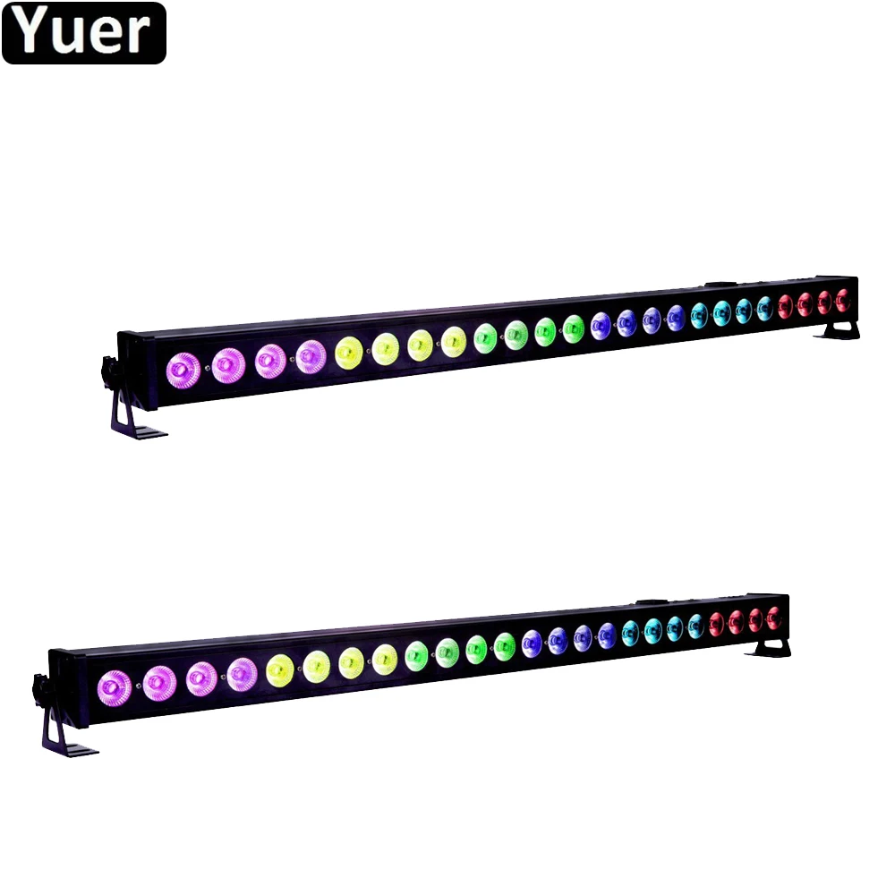 

2Pcs/Lot 24X4W RGBW 4IN1 LED Wall Washer Light Indoor DMX512 Wash Bar LED Stage Lighting 35 Degree Beam Angle For DJ Disco Party