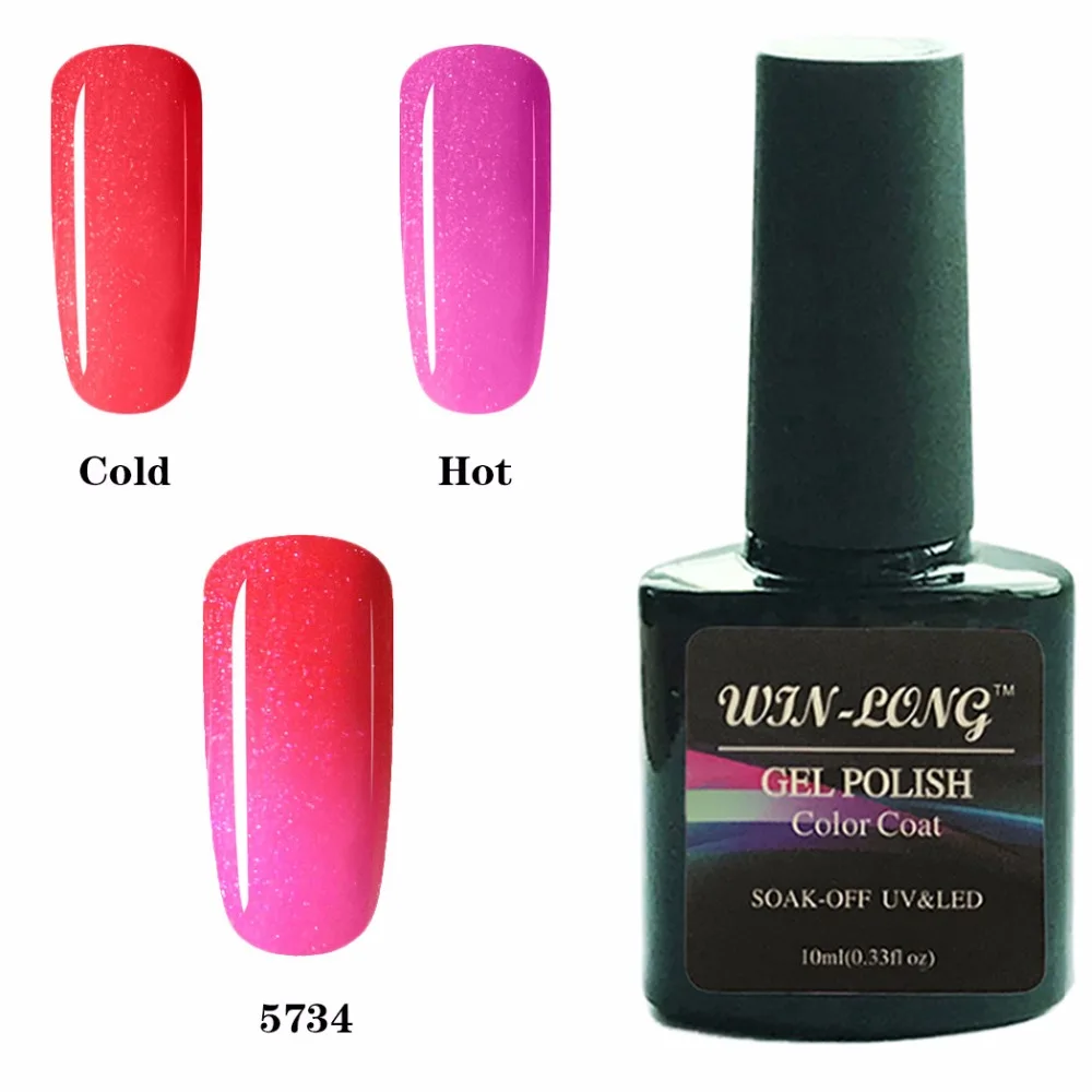 Термальность тепла холодной Цвета гель лак для ногтей изменение Цвет Soak Off полу
