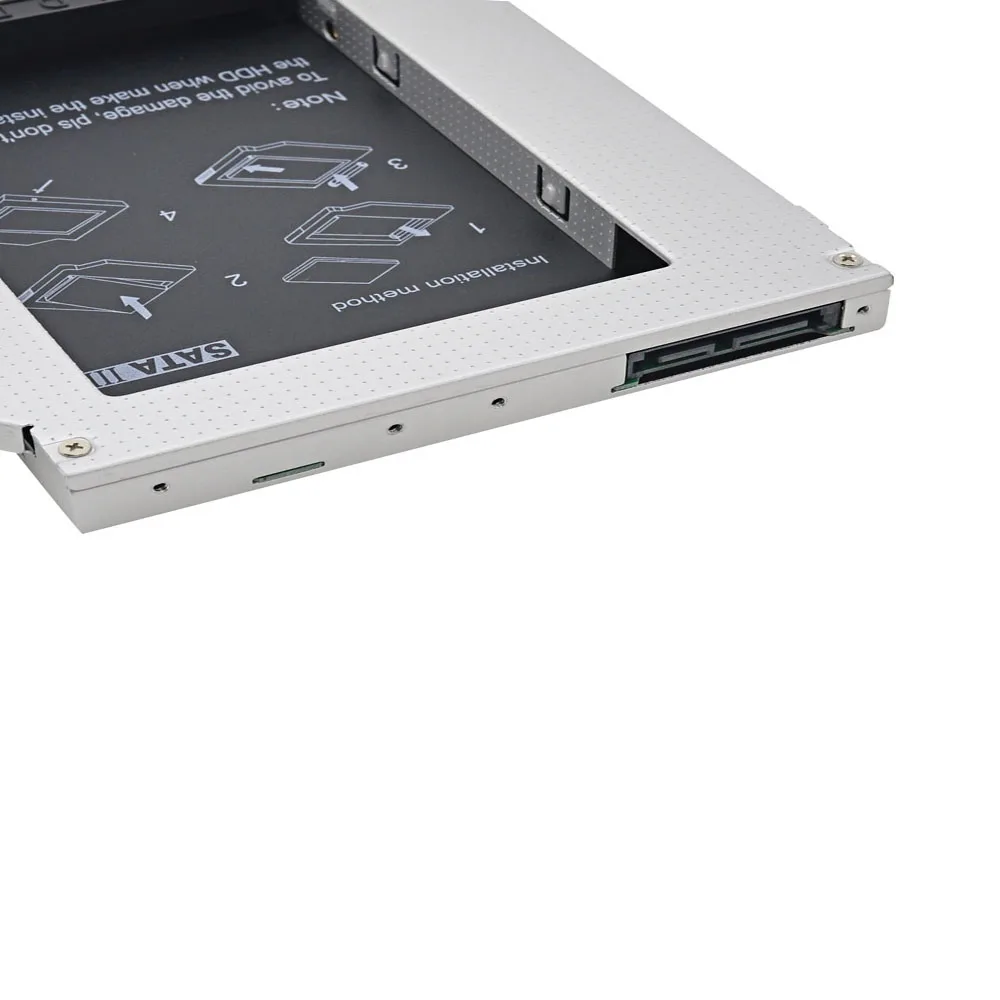 Высокое качество Универсальный 9 5 мм SATA 3 0 2nd HDD Caddy для 2 &quotкорпус SSD жесткий диск