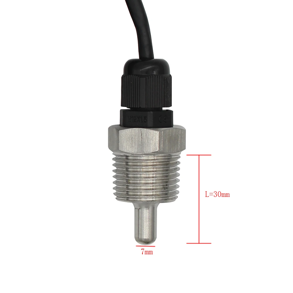 1x Цифровой Датчик температуры DS18B20 G1/2 &quotрезьбовой зонд диаметр = 7 мм 1 м 3 жильный