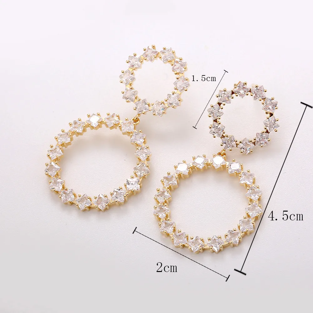 Серебряные серьги 925 пробы круглые модные женские серьги-капли аксессуары