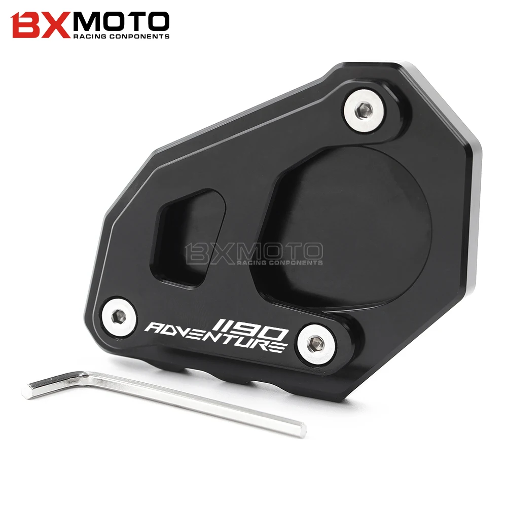 

For KTM 1190 ADV 1190 Adventure CNC Aluminum Motorcycle Side Stand Plate Kickstand Extension Pad Side Stand Enlarge