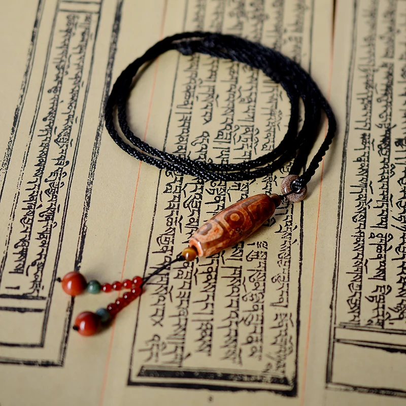 Этническое ожерелье для женщин винтажные ювелирные изделия ручной работы Dzi