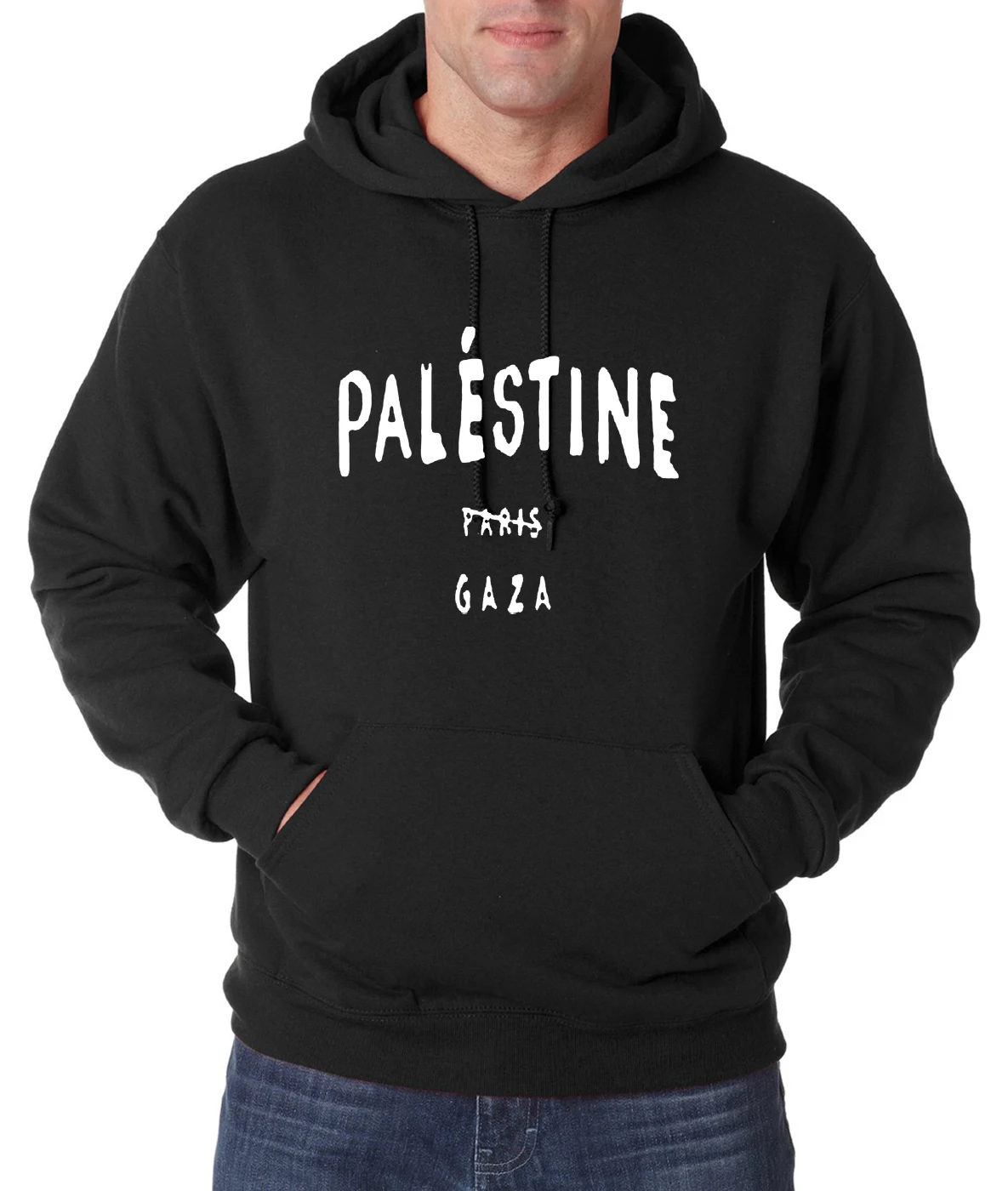 

new arrival Gaza Palestine is not blong to Paris funny hoodie 2019 autumn winter new sweatshirt men warm fleece sportswear S-2XL