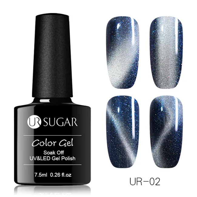 Sky Jade Effect2 Ur Sugar 7,5 мл 5D Магнитный Гель-лак для Ногтей Стойкий магнитный гель кошачий глаз замачиваемый УФ светодиодный лак для ногтей маникюр - Цвет: Sky Jade Effect2