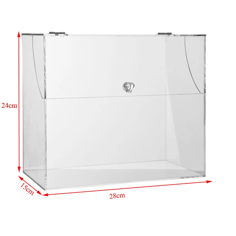 

Clear Acrylic Makeup Organizer Storage Box With Cover large Desk Organizer Bread Storage Case Cosmetic Jewelry Organizer Box