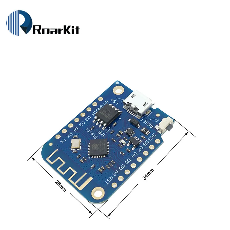 Макетная плата для Wemos D1 Mini V3.0.0 WIFI на основе ESP8266 CH340 CH340G Arduino Nodemcu V2