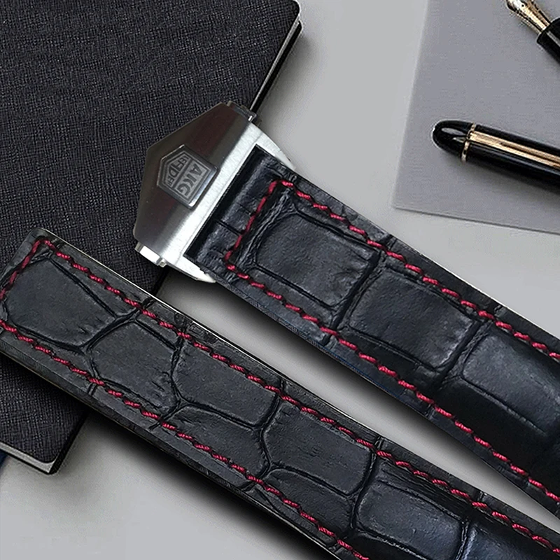 Кожаный ремешок AKGLEADER для Apple iWatch из натуральной кожи с складной пряжкой Watch Series 1 2