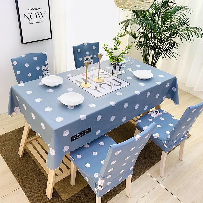Утолщенный ПВХ водонепроницаемый маслостойкий чехол для скатерти чехлы стула