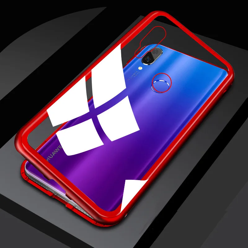 Для Huawei V20 P10 P20 Mate10 Honor10 P10Plus Nova3 Nova3i Mate10Lite металлический чехол из закаленного