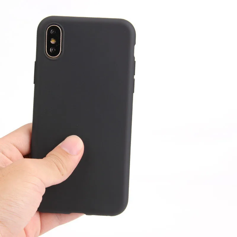 Мягкий Резиновый ТПУ силиконовый чехол для iPhone 7 8 Plus 6 6s 5 5s SE роскошный красный