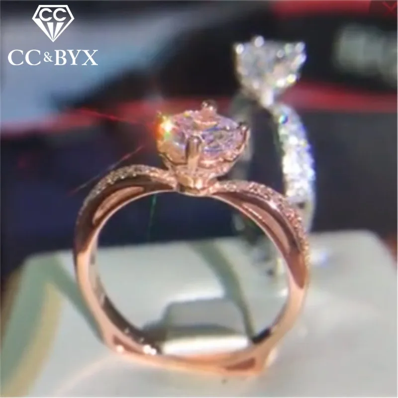 Женские винтажные кольца CC из серебра 925 пробы кольцо в стиле барокко с 4
