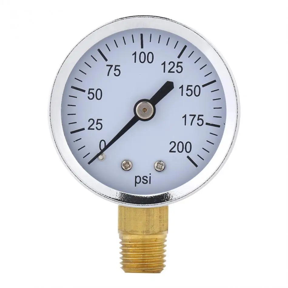 Мини манометр 0 1/4 psi компрессорный гидравлический тестер давления для топлива