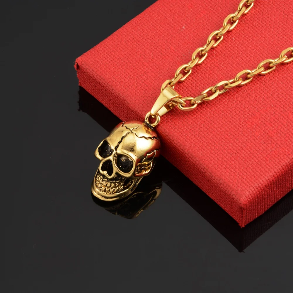 2019 Новый Goofan хип хоп мода Личность Rift подвеска скелет и ожерелье из сплава крутые