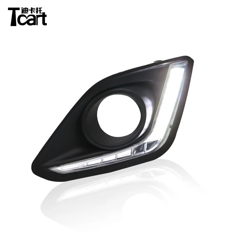 Tcart для Suzuki Swift 2014 2016 DRL Автомобильный светодиодный дневные ходовые огни белого