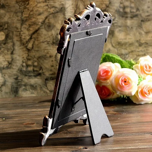 Дворцовая винтажная фоторамка из смолы стерео домашний декор потертый шик 6