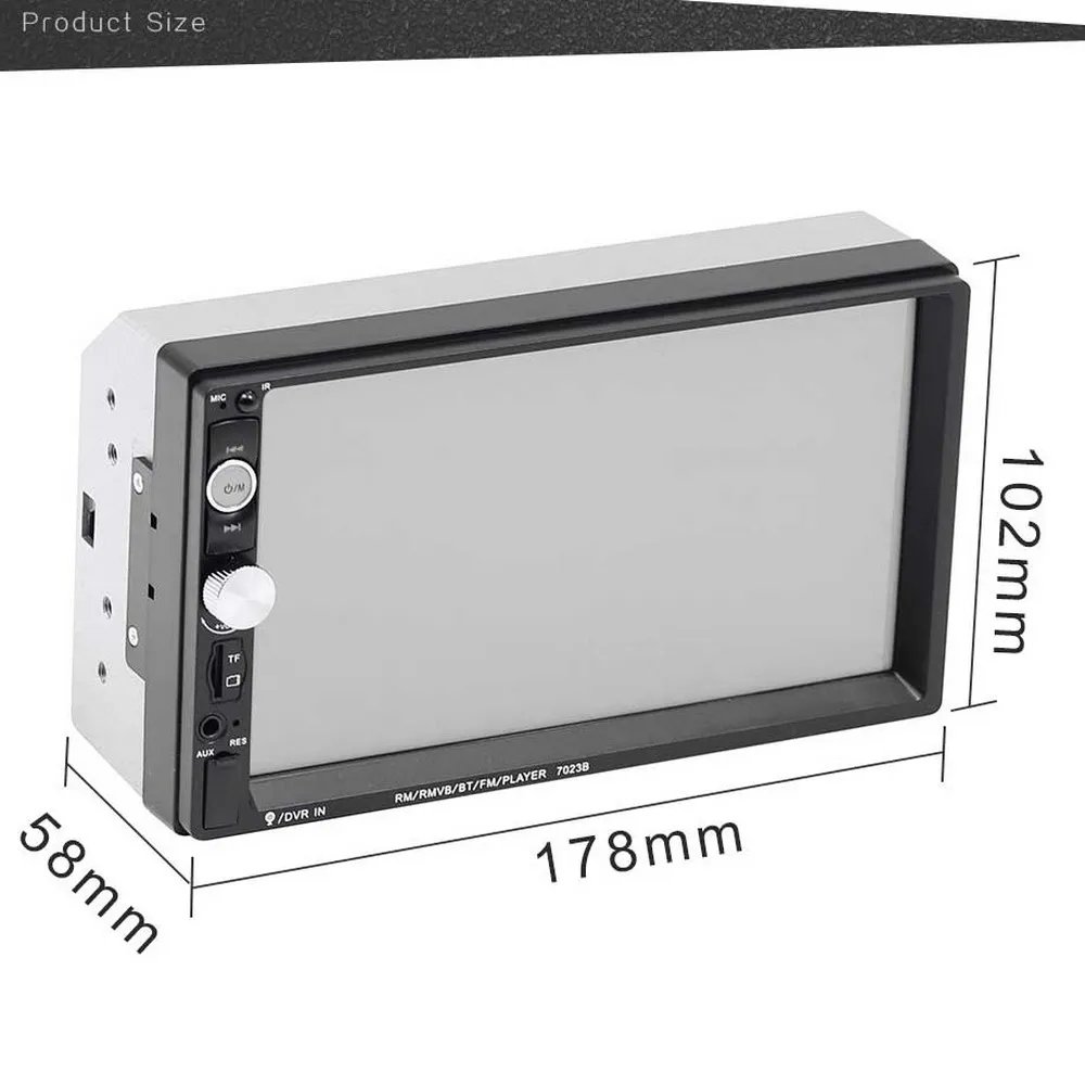7023B мультимедийный MP5 плеер 2 din 7 &quotbluetooth Сенсорный экран цифровой дисплей HD USB SD 2din