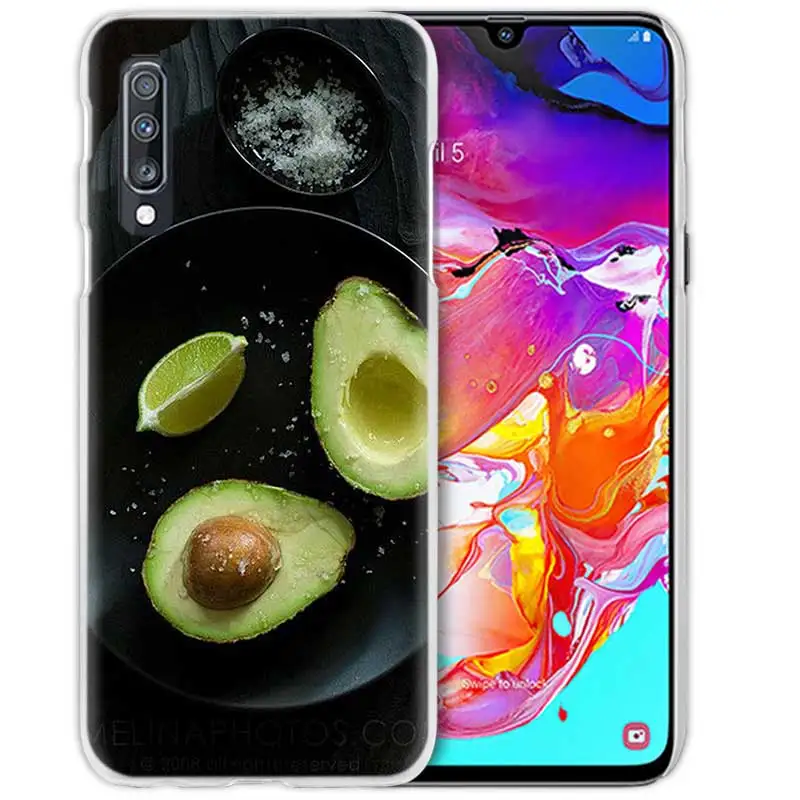 09 Принтом в виде бананов, авокадо чехол для samsung Galaxy A50 A70 A20e A60 A40 A30 A20 A10 A8 A6 плюс A9 A7 жесткий чехол для телефона из поликарбоната с Coque - Цвет: 09