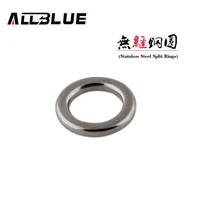 allblue fishing solid ring 304 stainless steel fishing ring lure accessories heavy duty metal jigging ring