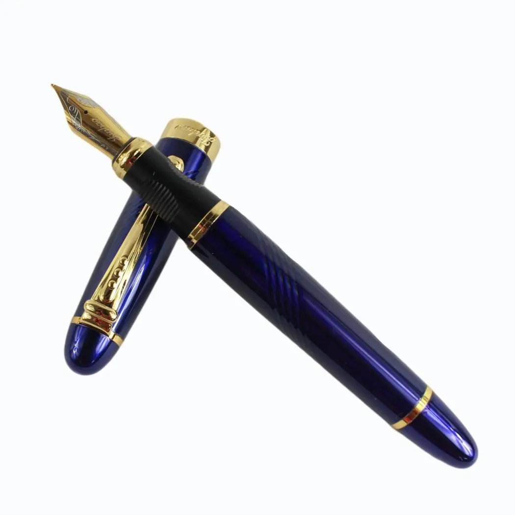 

SOSW-Jinhao x450 Fountain pen deep blue Twist and Gold