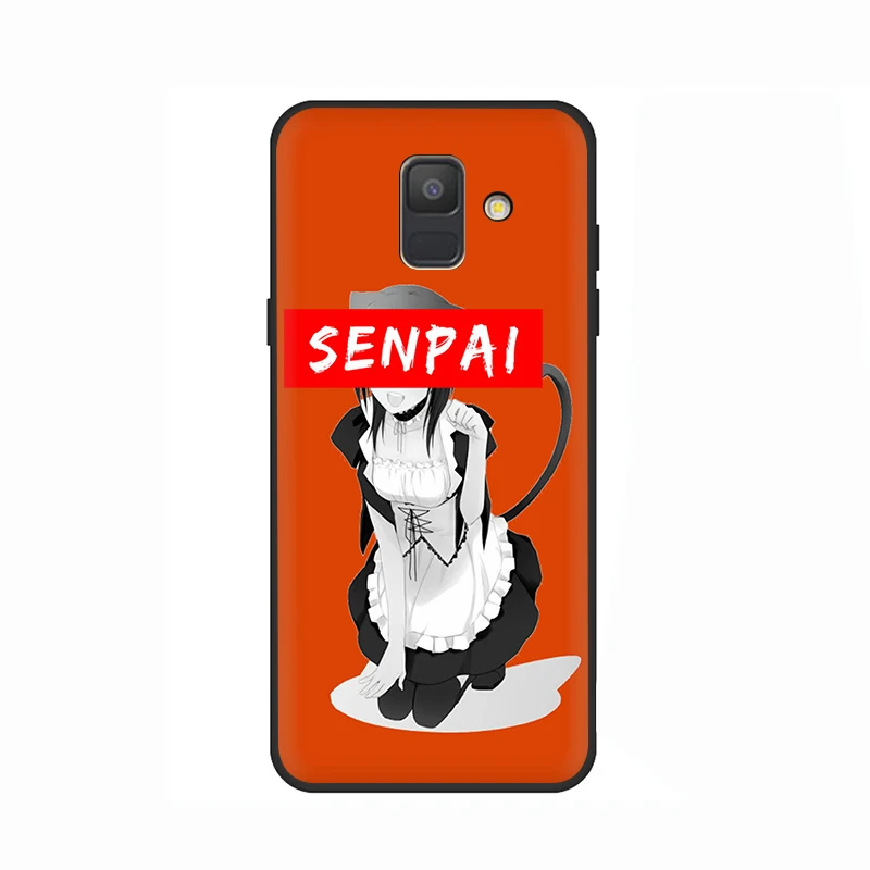 Sugoi семпай аниме waifu мягкий чехол для мобильного телефона чехол для samsung Galaxy A6 7 8 9 A10 30 40 50 70 J6 - Цвет: B7