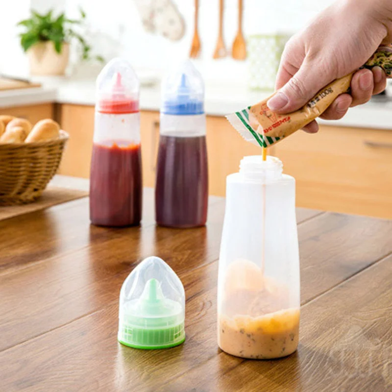 Пластиковый диспенсер для бутылок 8 унций соуса масло с уксусом кетчуп Диспенсер
