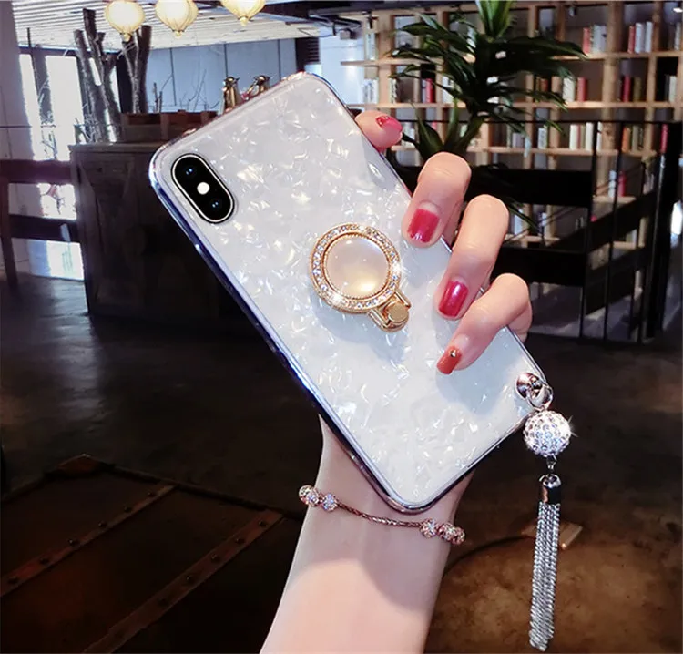Модный чехол со стразами для телефона чехлы iPhone X 7 8 Plus 6 6s роскошные с холодными