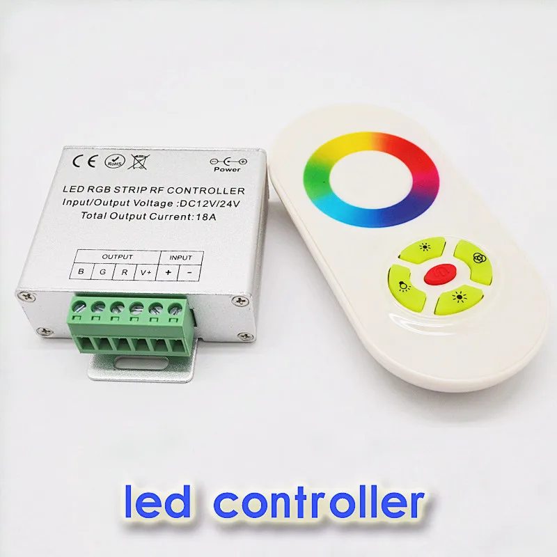 DC 12 В 24 RGB LED Управление Лер 5 ключей touch Дистанционное управление 18a 3 канала общий