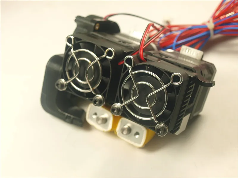 Funssor 1 комплект * MK10 двойной экструдер в сборе полный 75 мм Nema 17 двигатель
