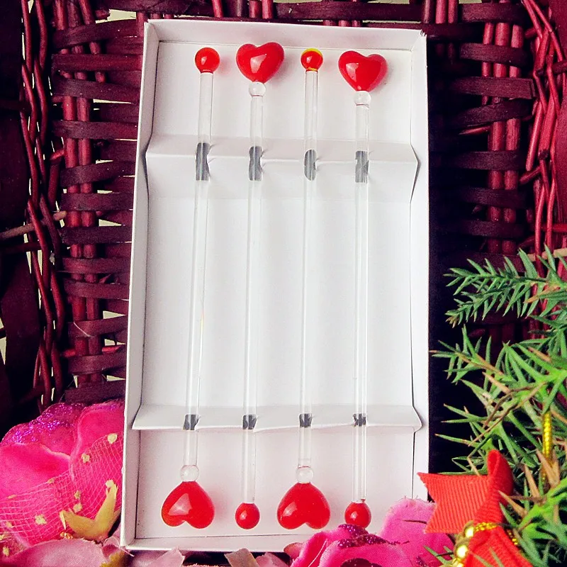 4 шт. ручной работы индивидуальные смешивающие коктейльные палочки