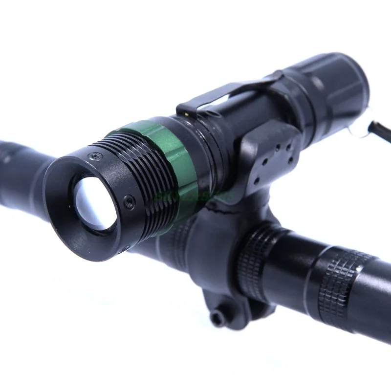 Фонарик светодиодный водонепроницаемый с держателем 3000 люмен Q5|3 mode|lumen zoomable creecree