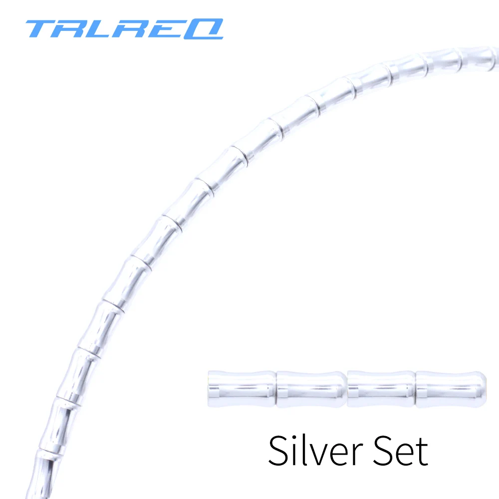 Silver Тормозной механизм горного велосипеда сдвиг корпус набор чпу бамбуковый алюминиевый сплав звенья дорожный велосипедный переключатель тормоза Красочный корпус - Цвет: Silver