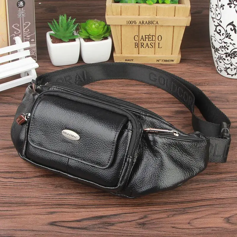 Поясная сумка для мужчин из натуральной кожи на каждый день путешествий 2018|leather