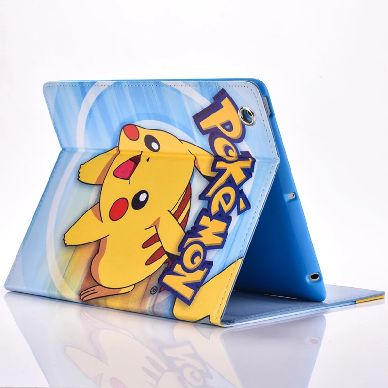 Чехол для Apple Ipad mini 1 2 3 Pokemon Go cute Pikachu мультяшный планшет pu кожаный чехол