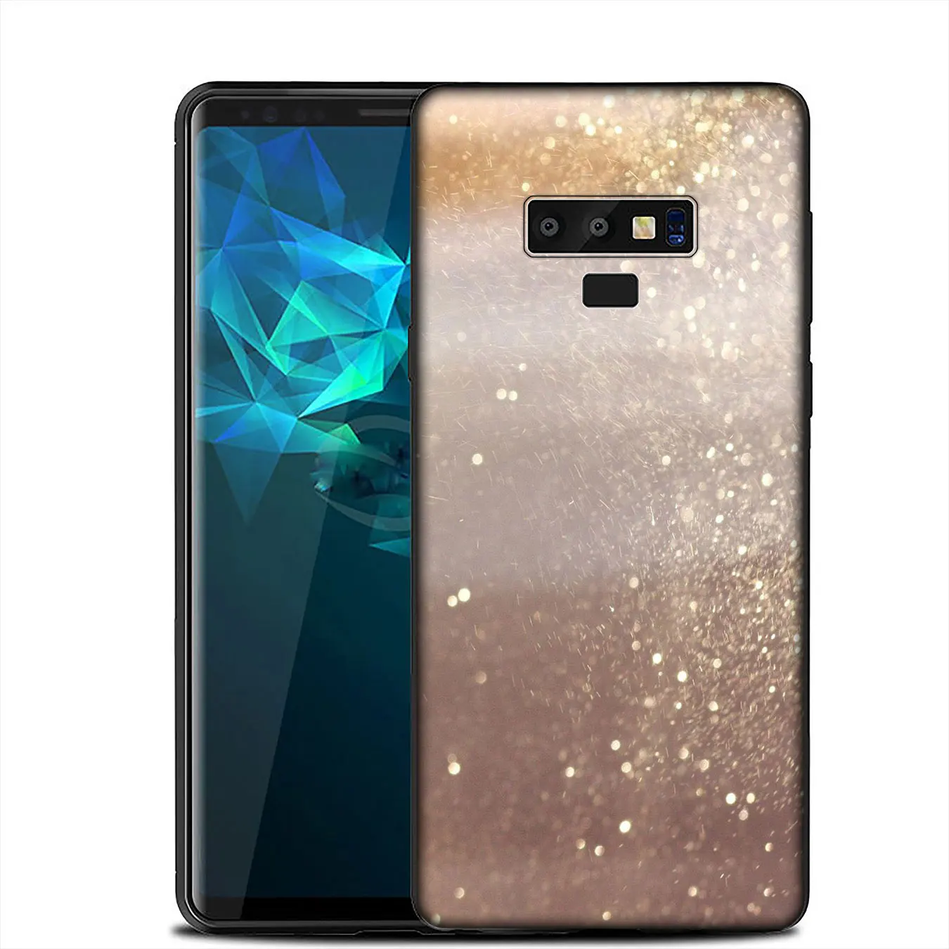 IYICAO Marble Gold Pink rose Glitter Dust Soft Case for Samsung Galaxy A6 A9 A8 A7 2018 A3 A5 2016 2017 Note 9 8 10 Plus Lite |