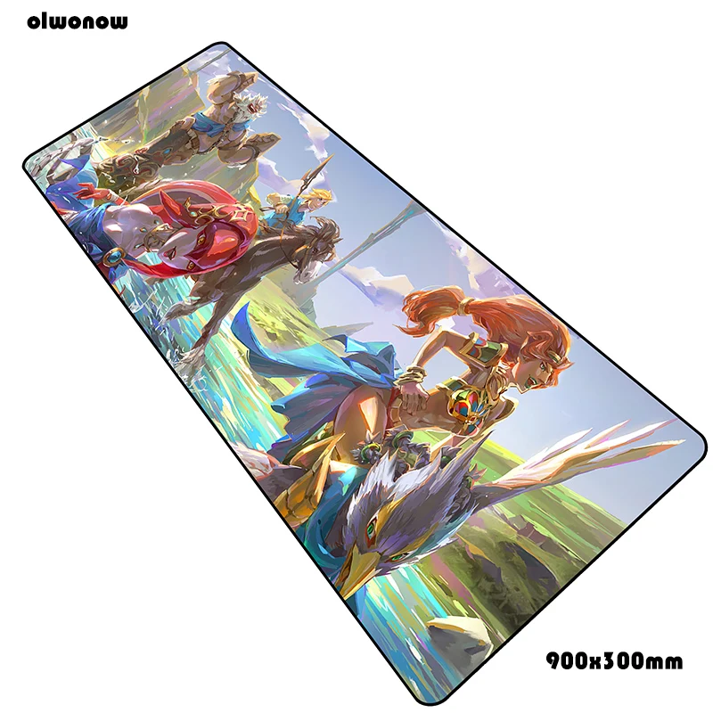 Zelda Коврик для мыши 90x30 см, коврики для мыши, самый дешевый игровой коврик для геймера, высокое качество, персонализированные коврики для мыши, клавиатура, ПК коврик