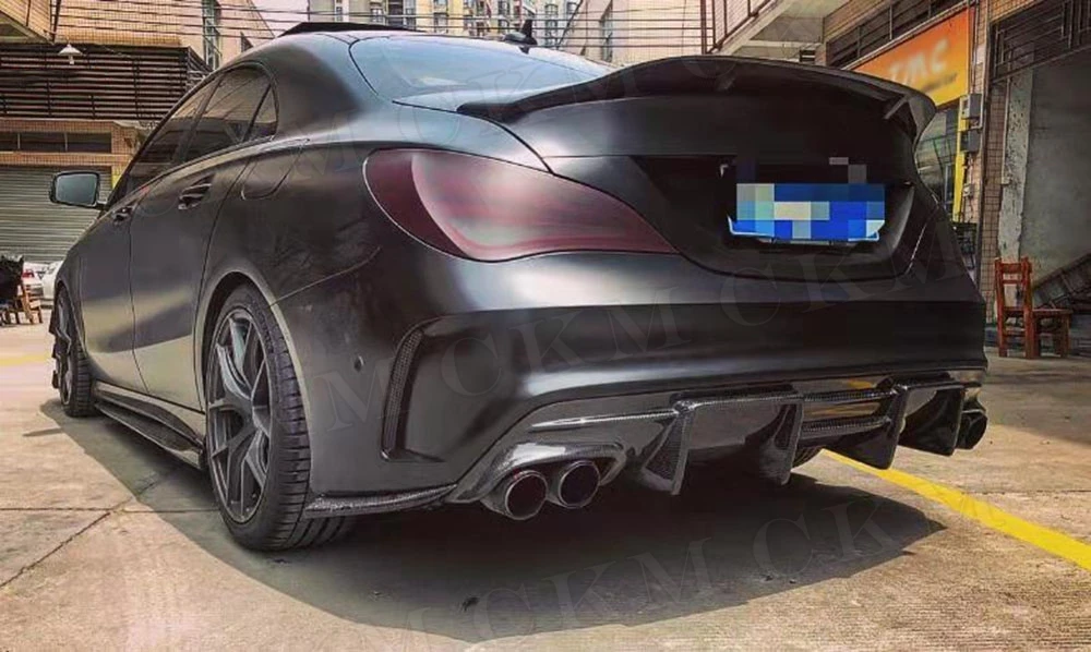 CLA класс углеродного волокна задний спойлер багажник крылья для Mercedes Benz CLA45 W117 C117 CLA 200 250 260 седан 2013